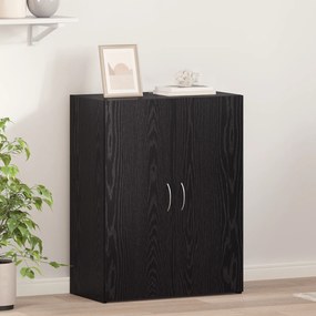 vidaXL Ντουλάπι Γραφείου - Μαύρο Ξύλο, 60 x 32 x 77.5 εκ, Επεξεργασμένο Ξύλο