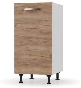 CHARLOTΤE Κάτω Ντουλάπι 40x46.5x82εκ με μεταλλικά χερούλια Χρυσό Δρυς SO-CD40G