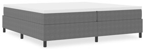 vidaXL Κρεβάτι Box Spring Ανοιχτό Γκρι 200x200 εκ Τσαντόν