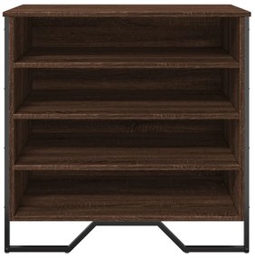 vidaXL Παπουτσοθήκη Καφέ Δρυς 80x38x78 εκ. από Επεξεργασμένο Ξύλο