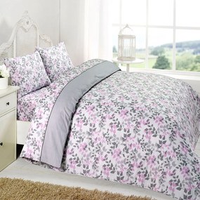 Παπλωματοθήκη Premium 5008 (Σετ 2τμχ) Grey Anna Riska Single 160x240cm 100% Cotton