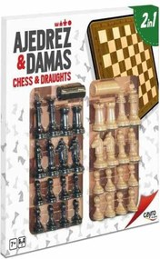 Σκάκι, Ντάμα και Τάβλι Cayro Ξύλο Πλαστική ύλη