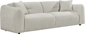 ΚΑΝΑΠΕΣ 3-ΘΕΣΙΟΣ JUNOA HM3333.02 ΕΚΡΟΥ ΥΦΑΣΜΑ 228x89x74Υεκ