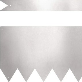 vidaXL Περίγραμμα γκαζόν 20 pcs Ασημί 100 x 0.05 x 20 εκ