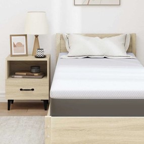 vidaXL Στρώματα Λευκό 70 x 200 cm 100% ύφασμα πολυεστέρα με τζακάρ