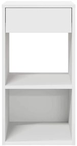 vidaXL Κομοδίνα με συρτάρι 2 τεμάχια Λευκό 35x34x66,5 cm