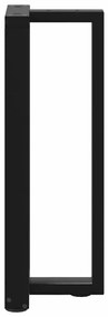 vidaXL Πόδια Κονσόλας σε Σχήμα Τ, 2 τεμ. Μαύρο 38x25x(72-73) εκ. Ατσάλι
