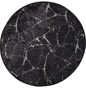 Χαλί Marble 882CHL1092 Black-White Conceptum Hypnose 140X140cm Round