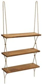 Ραφιέρα τοίχου Anaba σε Καρυδί 48,5x12x103εκ 120-000054 Pakoworld-120-000054-Καφέ 120-000054