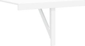 vidaXL Τραπέζι Τοίχου Πτυσσόμενο Λευκό 100 x 60εκ.