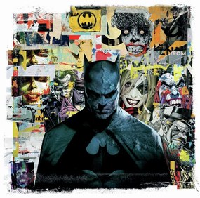 Εκτύπωση τέχνης Batman Dark in mind, (40 x 40 cm)