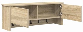 vidaXL Τοίχου Κρεμάστρα Sonoma Δρυς 80 x 20 x 30 cm Επεξεργασμένο ξύλο