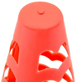 vidaXL Κώνοι ποδοσφαίρου 6 τμχ στοιβαζόμενοι πορτοκαλί 13x13x22,5 εκ.