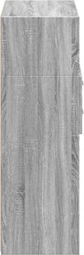 vidaXL Ντουλάπι Γκρι Sonoma 80x42,5x124 εκ. από Επεξεργασμένο Ξύλο