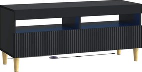 vidaXL 5 Τεμάχια LED Τηλεοπτικού Ντουλαπιού ARNHEM Μαύρο