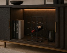 Blomus Pilare μεταλλική κάβα στήλη 9 κρασιών 38Χ28Χ21.5εκ