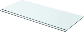 vidaXL Ράφια Πάνελ 2 τεμ. Διάφανα 70 x 30 εκ. Γυάλινα