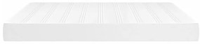 vidaXL Στρώμα με Pocket Springs Λευκό 160x200x20 εκ. Συνθετικό Δέρμα
