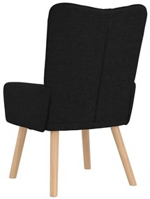 vidaXL Χαλαρωτική Πολυθρόνα Μαύρο 63 x 67 x 94 εκ. ύφασμα