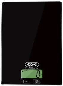 Hoomei HM-1210H Ψηφιακή Ζυγαριά Κουζίνας 1gr/5kg Μαύρη