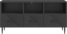 vidaXL Ντουλάπι TV 102 x 34,5 x 50 cm Μαύρο Επεξεργασμένο Ξύλο