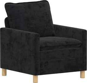 vidaXL Καναπές Μαύρο 76 x 81 x 87,5 εκ Πολυεστέρας