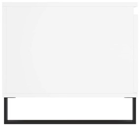 Τραπεζάκι Σαλονιού Λευκό 100x50x45 εκ. Επεξεργασμένο Ξύλο - Λευκό
