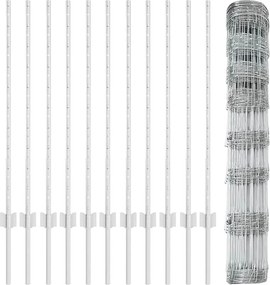 vidaXL Τεντώτο με στήριγμα Ασημί 1 x 25 m Ατσάλι