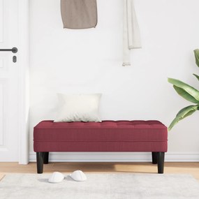 vidaXL Παγκάκι Κόκκινο 113x57x39 εκ Ταπετσαρία