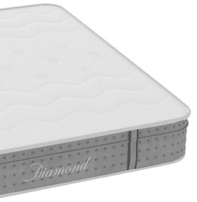 Στρώμα Diamond pakoworld pocket spring+gel memory foam 25-27cm 150x200εκ