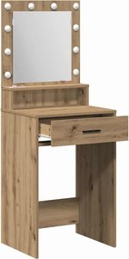 vidaXL Τραπέζι περιποίησης Artisan Oak 50 x 41 x 135 εκ