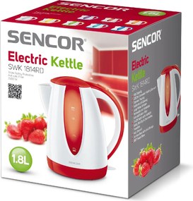 Βραστήρας με Διπλή Ένδειξη Στάθμης 1,8lt 2000W Sencor SWK 1814RD Κόκκινο