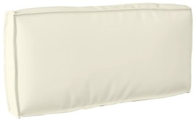 vidaXL Μαξιλάρι Παλέτας για Πλάτη Κρεμ 80x40x12 εκ. Ύφασμα Oxford