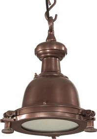vidaXL Pendant Lighting Χάλκινο 25 x 25 x 134 cm Aluminum
