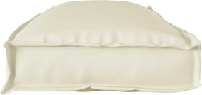 vidaXL Μαξιλάρι Κρεμ 110 x 40 x 8 εκ Ύφασμα Όξφορντ