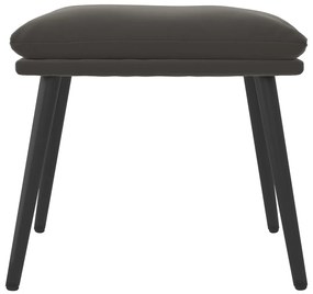 vidaXL Υποπόδιο Σκούρο Γκρι 45 x 29,5 x 39 εκ. Βελούδινο