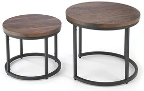 Ora Σετ Τραπεζάκια Σαλονιού Λευκό Μάρμαρο 53x53x45