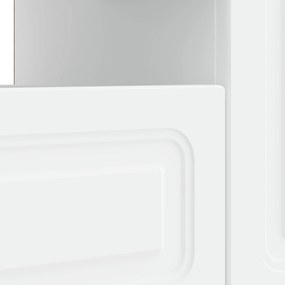vidaXL Ντουλάπα LED Τηλεόρασης Λευκό Επεξεργασμένο Ξύλο