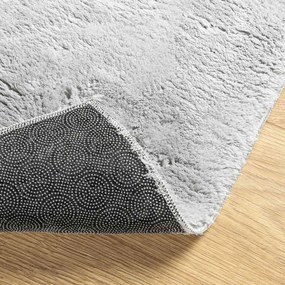 vidaXL Χαλί HUARTE Γκρι 80 x 750 cm 100% Πολυεστέρας Επίπεδος