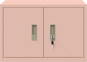 vidaXL Ντουλάπι αποθήκευσης Ροζ 60 x 40 x 40 εκ. Ατσάλι