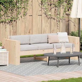 vidaXL Καναπές Κήπου Καφέ 185.5 x 60 x 62 εκ. Μασίφ ξύλο πεύκου
