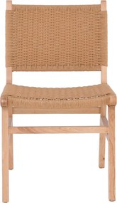 COMO Καρέκλα Τραπεζαρίας Φυσικό, Κάθισμα Paper Rope   1τμχ