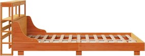 vidaXL Σκελετός Κρεβ. Χωρίς Στρώμα Καφέ Κεριού 150x200 εκ Μασίφ Πεύκο