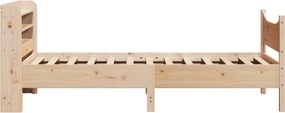 vidaXL Πλαίσιο Κρεβατιού Κεφαλάρι 75x190εκ. Μασίφ Πεύκο