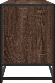 vidaXL Ντουλάπι τηλεόρασης καφέ δρυς 100x35x50 cm
