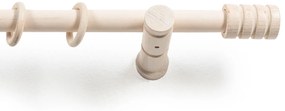 Κουρτινόξυλο Φ28mm Μονό 160cm Με Άκρα Grace Rome White 62164
