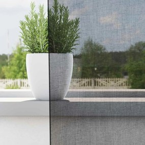 vidaXL Κουρτίνες Voile με τσέπες ράβδου 2 τεμάχια Μαύρο