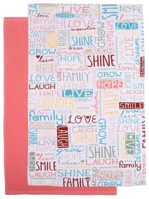 Ποτηρόπανα Τυπωτά 62 (Σετ 2τμχ) Multi Viopros 40x60cm 100% Cotton