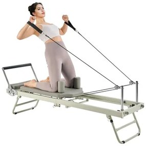 VEVOR Foldable Pilates Reformer Pilates Machine Home Gym Workout Equipment
