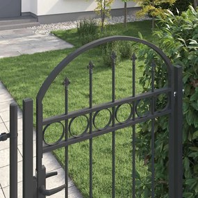vidaXL Πύλη Φράχτη Γκρι 100 x 175 cm Ατσάλι με Επικάλυψη Πούδρας